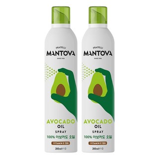 만토바 아보카도 오일 스프레이, 200ml, 2개