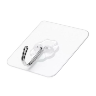 透明掛勾 Set 50個, 尺寸7*7cm/5.7cm*5.7cm, PC+不鏽鋼材質, Y089, 1組