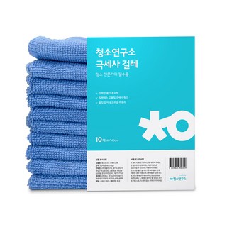 청소연구소 밀렌텍스 극세사걸레 40x40cm 스카이블루