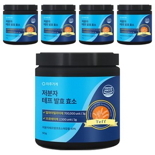 자주가게 곡물 분말 저분자 테프 발효 효소, 5개, 90g