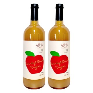 생생초 생초 사과 음용식초, 1L, 2개