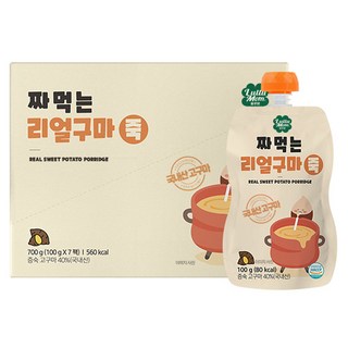 룰루맘 짜먹는 리얼구마죽 100g, 고구마맛, 7개