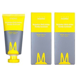 레시피박스 멀티액션 톤업 선크림 SPF50+ PA++++, 50ml, 2개