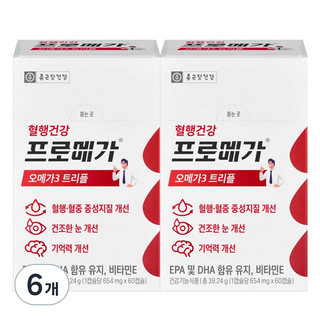프로메가 오메가3 트리플, 60정, 39g, 6개