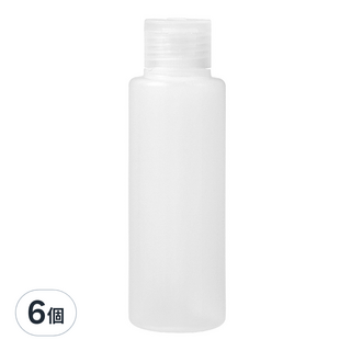 comet 掀蓋式分裝瓶 100ml, 透明色, 6個