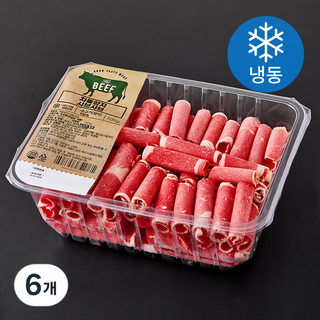 차돌양지 샤브샤브용 (냉동), 700g, 6개