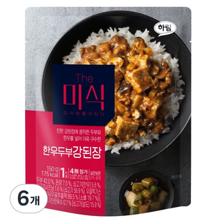 더미식 한우두부 강된장 덮밥소스, 150g, 6개