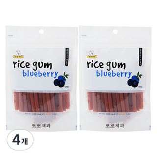 뽀뽀제과 강아지 노즈워크 훈련간식 블루베리 쌀껌