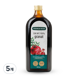 프리미엄로사 석류 원액, 500ml, 5개
