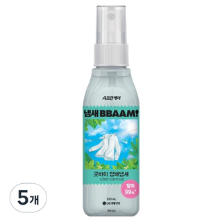 샤프란 케어 냄새뺌 굿바이 담배냄새 섬유탈취제, 100ml, 5개