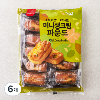 삼립 미니 생크림 파운드, 36g, 10개입, 6개