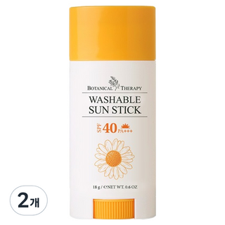 보타니컬테라피 워셔블 썬스틱 SPF40 PA+++, 18g, 2개