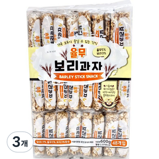 율무 보리과자 48개입, 600g, 3개