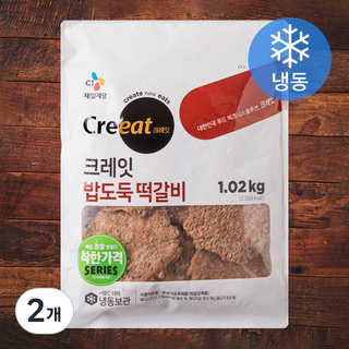 크레잇 밥도둑 떡갈비 (냉동), 1.02kg, 2개