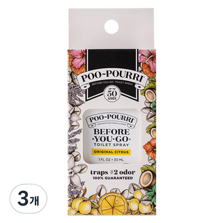 푸푸리 토일렛 퍼퓸 오리지널시트러스 포켓형 본품, 30ml, 3개, 오리지널 시트러스