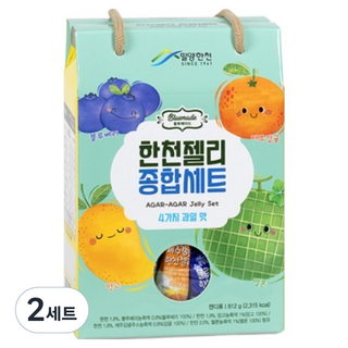 밀양한천 블루메이드 한천젤리 종합세트 4가지맛 812g, 2세트