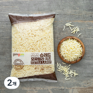 곰곰 슈레드 모짜렐라치즈 Extra Large, 2개