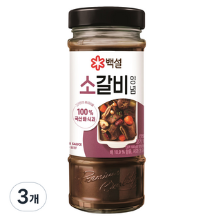 백설 소갈비양념, 500g, 3개