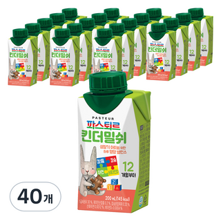 파스퇴르 킨더밀쉬, 40개, 200ml