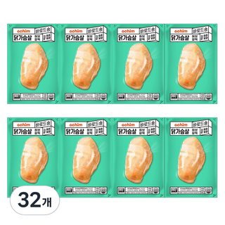 바로드숑 아침 맛있는 실온보관 닭가슴살 허브갈릭, 100g, 32개