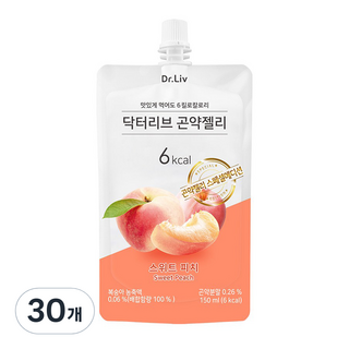닥터리브 곤약젤리 스위트 피치, 150g, 30개