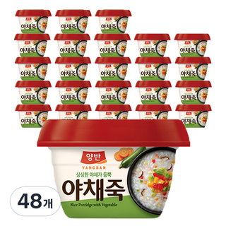 양반 야채죽, 287.5g, 48개