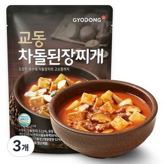교동식품 차돌 된장찌개, 450g, 3개