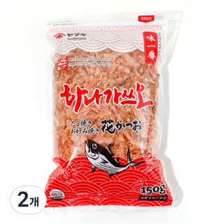 야마끼 하나 가쓰오부시 토핑용 앤 육수용, 150g, 2개