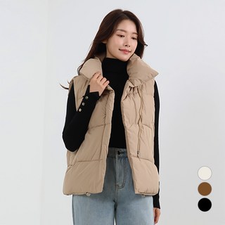 여성용 초경량 패딩 오버핏 조끼