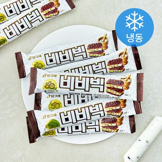 빙그레 비비빅 팥시루떡 (냉동), 8개, 1개입, 70ml 대표 이미지 - 아이스크림 추천