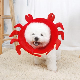 파스텔펫 반려동물 크랩 소프트 넥카라, 레드, 1개