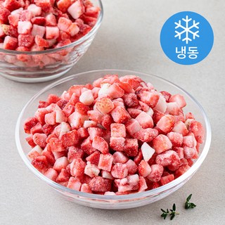 딸기 다이스 (냉동), 1개, 1kg