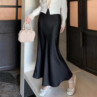앤드스타일 여성용 실키 머메이드 롱 스커트 262025