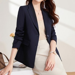 퀸이즈 여성용 베이직 투 버튼 자켓