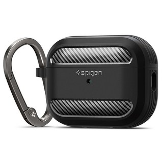 슈피겐 러기드아머 케이스, AirPods Pro2, 매트블랙, 1개