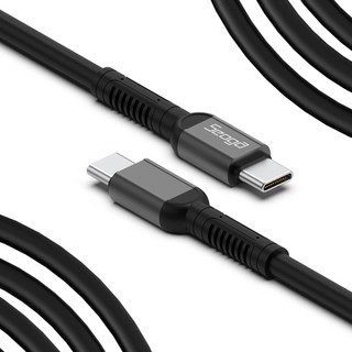 서가 메탈 고강도 초고속 충전 케이블 C to C PD 60W, 1.5m, 블랙, 1개