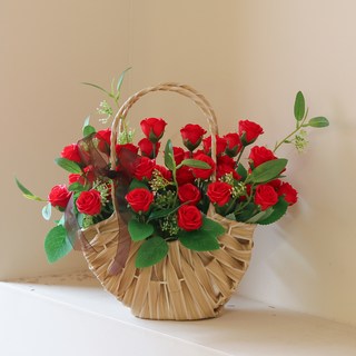 아스파시아 조화 자나 로즈 바스켓 블룸 인 런던