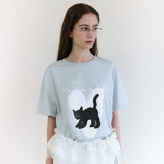 rolarola 女款HEART CAT FRIENDS寬鬆版型T恤
