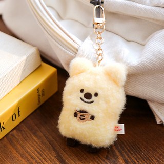 KiKi QUOKKA 咖啡泡沫鑰匙圈, 哈皮霜, 1個, 9cm