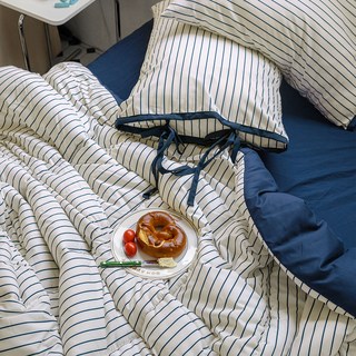 믹스앤매치 에센셜 스트라이프 세미 이불패드 세트