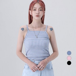 Awesomearound 女款格紋細肩帶背心