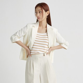 클라비스 여성용 7부 소매 반더블 자켓