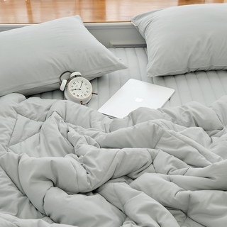 바자르 마카롱 사계절 옥수수솜 차렵이불 침구세트 사용 모습