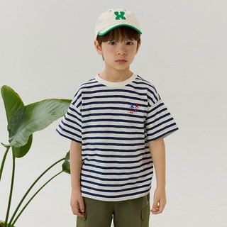 올리반 아동용 마린 스트라이프 티셔츠