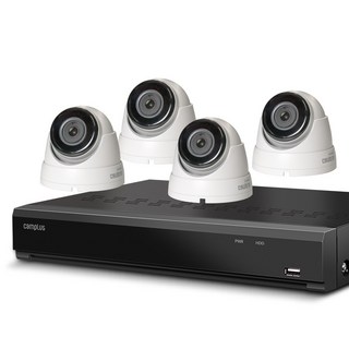캠플러스 500만화소 돔 CCTV 카메라 실내용 4p + 4채널 녹화기 세트, CPD-500(카메라), CPR-480(녹화기), 1개