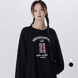 Awesomearound 女款簡約寬鬆長袖上衣 AA49802