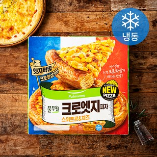 풀무원 크로엣지 피자 스위트콘&치즈 (냉동), 1개입, 1개