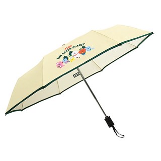 BT21 Green Planet印花3段式全自動摺疊傘