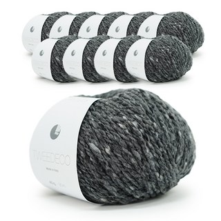 쎄비 트위드 에코 뜨개실 40g x 10p, 47 회색, 10개