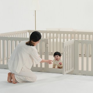 롤베이비 튼튼 베이비룸 안전문, 밀크그레이